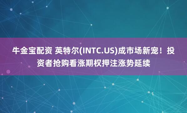 牛金宝配资 英特尔(INTC.US)成市场新宠！投资者抢购看涨期权押注涨势延续