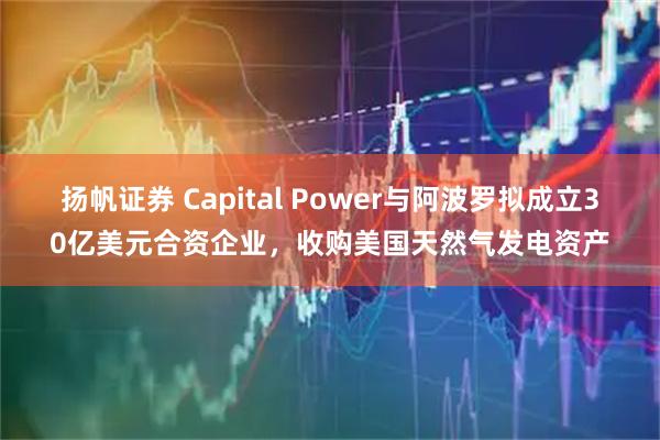 扬帆证券 Capital Power与阿波罗拟成立30亿美元合资企业，收购美国天然气发电资产